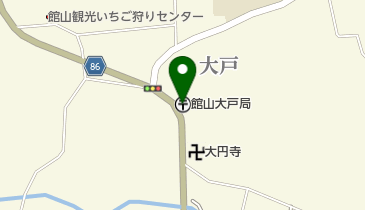 館山大戸郵便局の地図画像