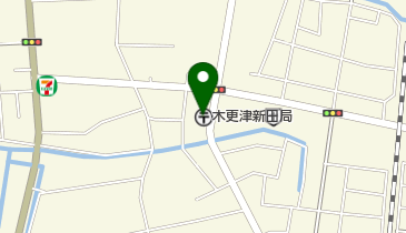 木更津新田郵便局の地図画像