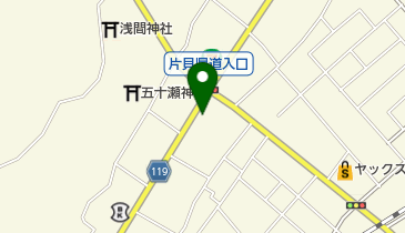 東金新宿郵便局の地図画像