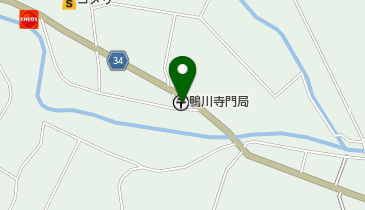 鴨川寺門郵便局の地図画像