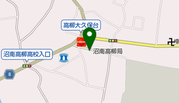 沼南高柳郵便局の地図画像
