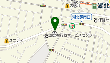 我孫子湖北台郵便局の地図画像