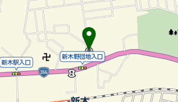 我孫子新木郵便局の地図画像