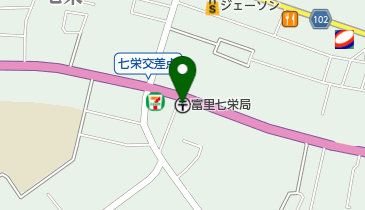 富里七栄郵便局の地図画像