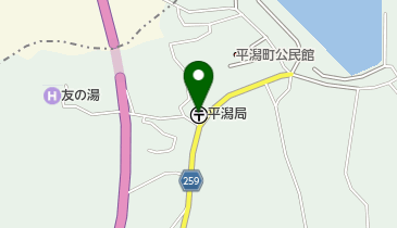 平潟郵便局の地図画像