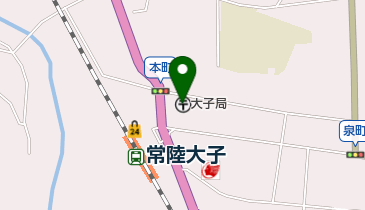 大子郵便局の地図画像