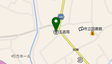 玉造郵便局の地図画像