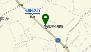 常陸小川郵便局の地図画像