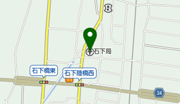 石下郵便局の地図画像