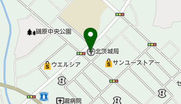 北茨城郵便局の地図画像