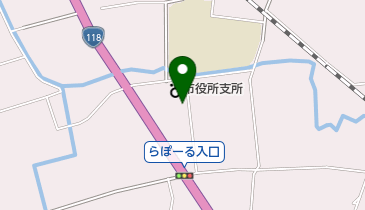 瓜連郵便局の地図画像