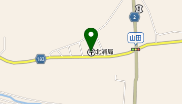 北浦郵便局の地図画像