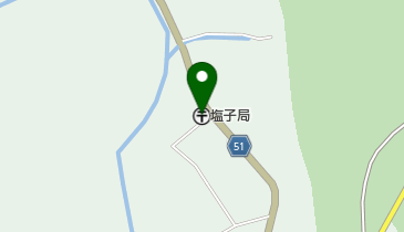 塩子郵便局の地図画像