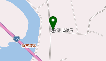 桜川古渡郵便局の地図画像