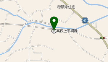 高萩上手綱郵便局の地図画像