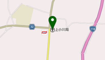 上小川郵便局の地図画像