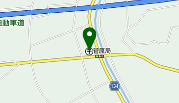 菅原郵便局の地図画像