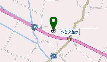 つくば作谷郵便局の地図画像