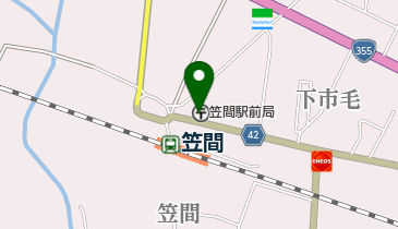 笠間駅前郵便局の地図画像