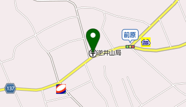 逆井山郵便局の地図画像