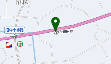 西豊田郵便局の地図画像