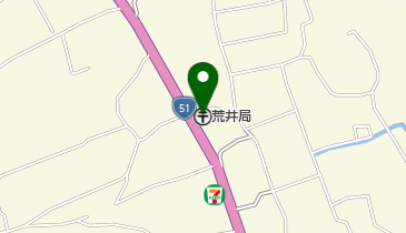 荒井郵便局の地図画像