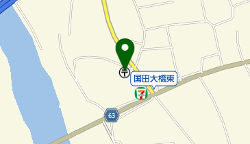 国田郵便局の地図画像