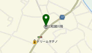 三和諸川郵便局の地図画像