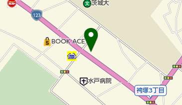 茨城大学前郵便局の地図画像