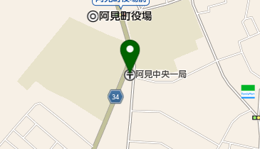 阿見中央一郵便局の地図画像