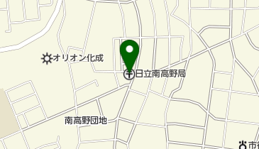 日立南高野郵便局の地図画像