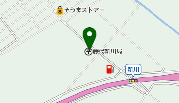 藤代新川郵便局の地図画像