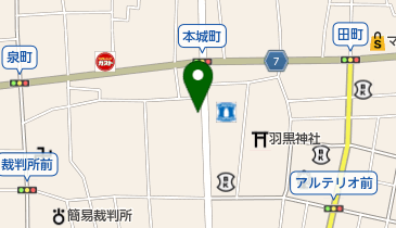 下館大町郵便局の地図画像