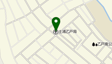 土浦乙戸郵便局の地図画像