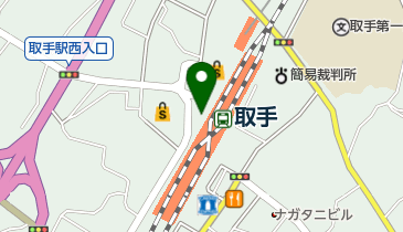 取手ボックスヒル内郵便局の地図画像