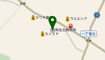 麻生北簡易郵便局の地図画像