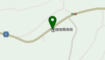 借宿簡易郵便局の地図画像