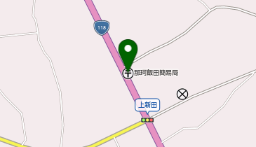 那珂飯田簡易郵便局の地図画像