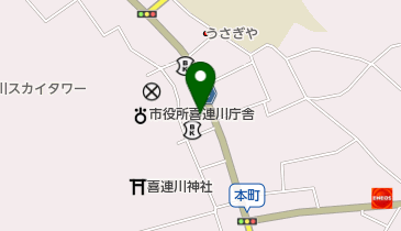 喜連川郵便局の地図画像