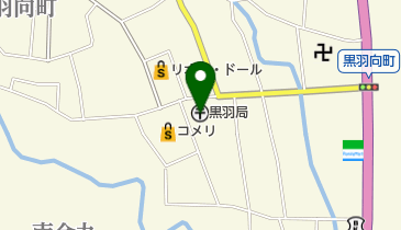黒羽郵便局の地図画像