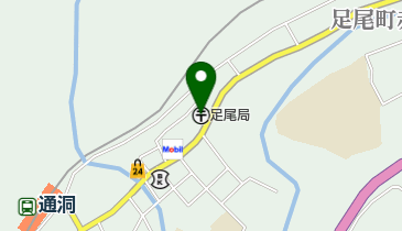 足尾郵便局の地図画像