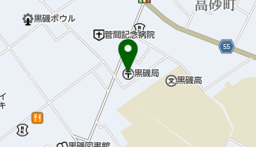 黒磯郵便局の地図画像