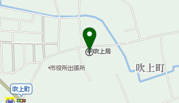 吹上郵便局の地図画像