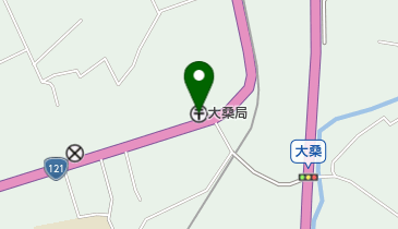 大桑郵便局の地図画像