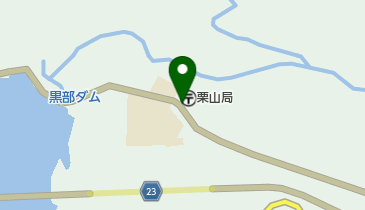 栗山郵便局の地図画像