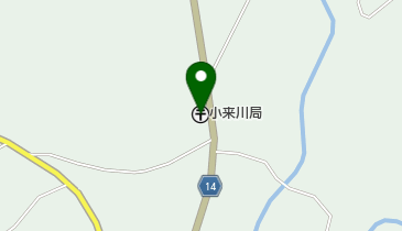 小来川郵便局の地図画像