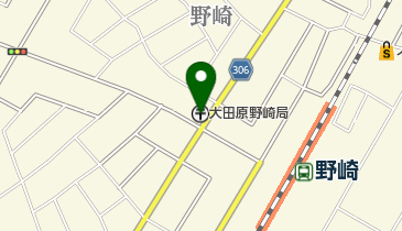 大田原野崎郵便局の地図画像