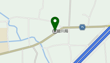 皆川郵便局の地図画像