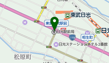 日光駅前郵便局の地図画像