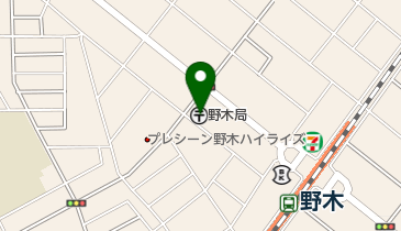 野木郵便局の地図画像